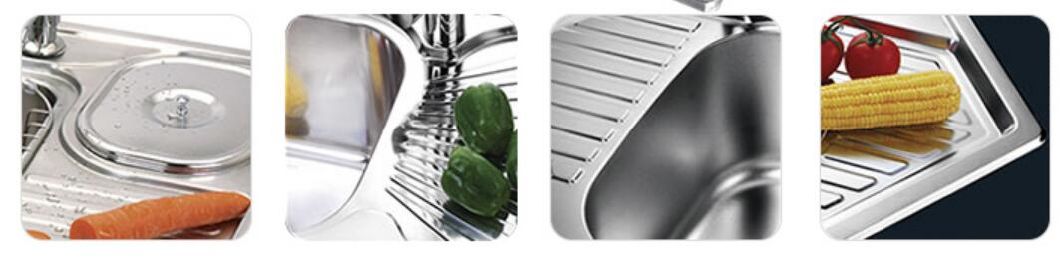 Stainless Steel Sink Bowl / Kitchen Washing Pot Export/Single Flume with Plate