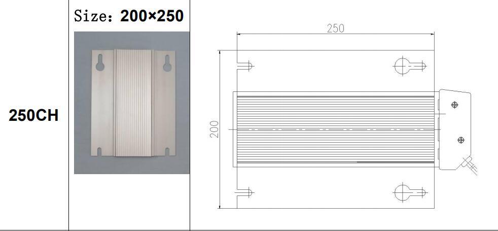 Rectangle Electric Heating Unit