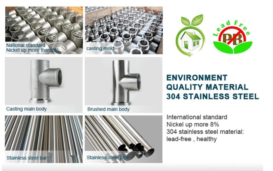 304 Water Taps Stainless Steel Kitchen Sink Tap Kitchen Faucet