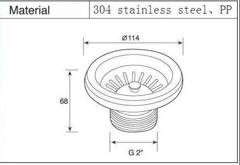 Franke Kitchen Sink Basket Strainer Waste Plug