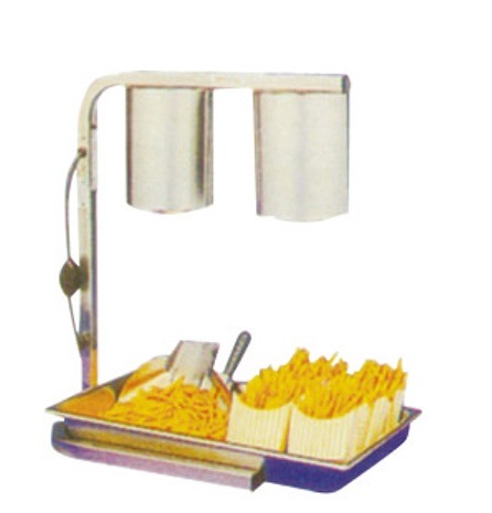 Double-Headed Food Warmer with Lamp