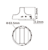 Zinc Alloy Burner Assembly Knob SPZ-KB207-CP