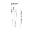 Zamak Kitchen Equipment Heavy Duty Adjustable Table Leg SPZ-TJ02-SP