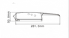 Polished CP Walk-In Cooler Door Latch SPZ-BXS05-1-CP