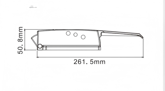 Polished CP Walk-In Cooler Door Latch SPZ-BXS05-1-CP