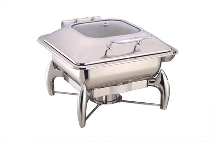 China Rectangular Chafing Dish with Glass Lid