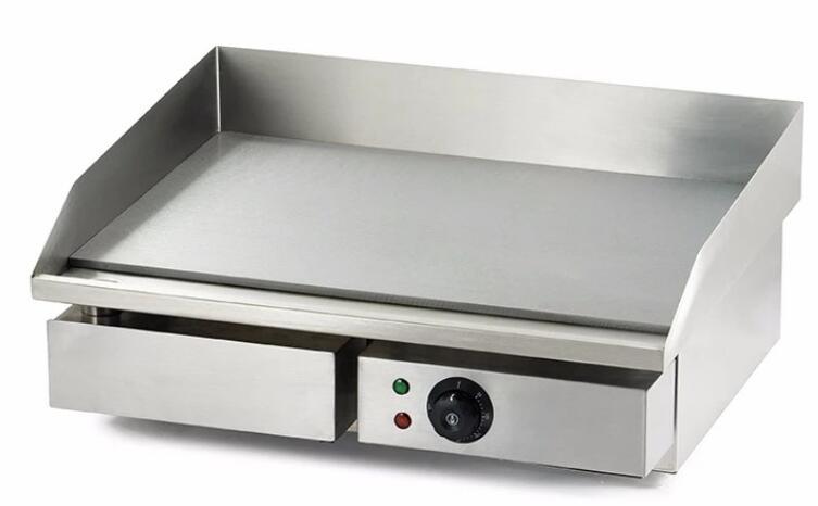 Stainless Steel 0.8mm Commercial Table Top Electric Steak Griddle