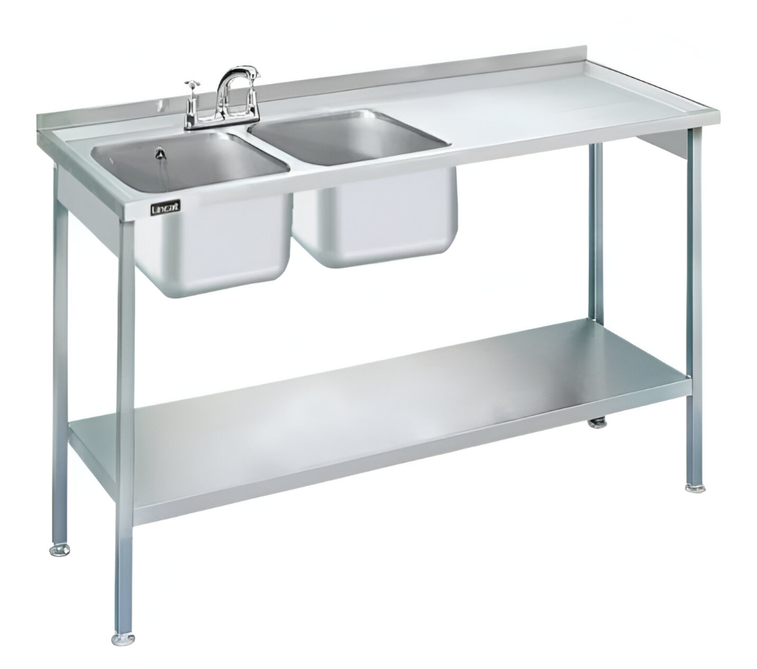 commercial work table with sink