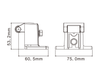 Door Strike With Adjustable Offset SPZ-BXS05-2-CP