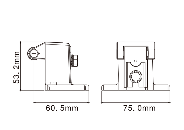 Door Strike With Adjustable Offset SPZ-BXS05-2-CP