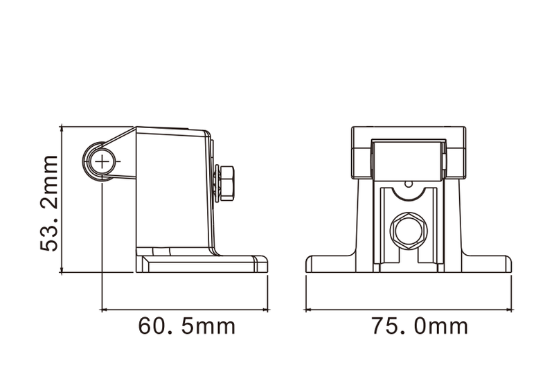 Door Strike With Adjustable Offset SPZ-BXS05-2-CP