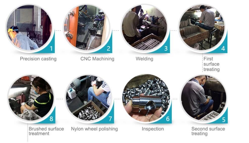 New Arrive Style Water Grifos Square Body and Single Handle Cabinet Tap Modern Cooking Mixer 304stainless Steel Kitchen Faucet