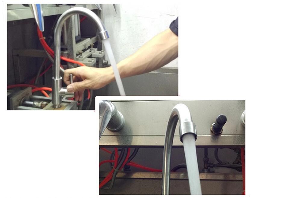 High Quality Hot Selling 304 Stainless Steel Single Handle Kitchen Mixer Faucets Taps