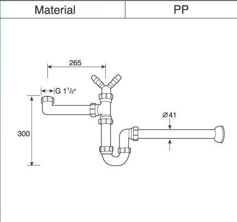 Double Kitchen Sink Plumbing Kit