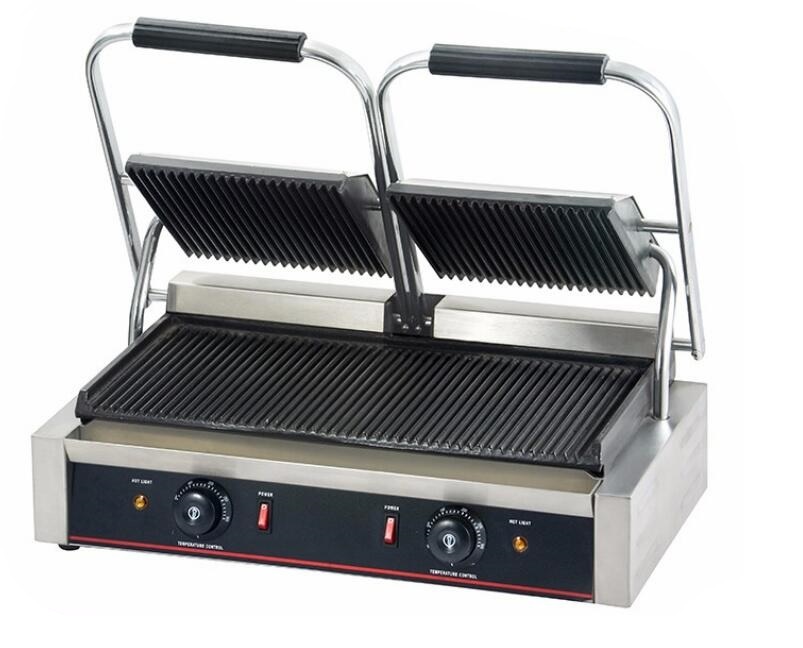 1.8kw Restaurant Panini Press Maker/Grill Plate Sandwich Maker Contact Press