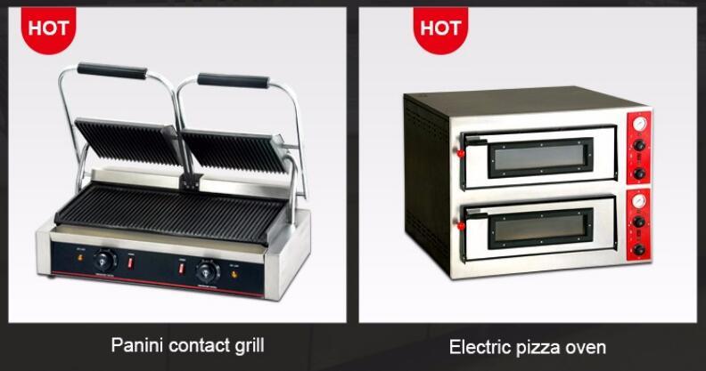 1.8kw Restaurant Panini Press Maker/Grill Plate Sandwich Maker Contact Press