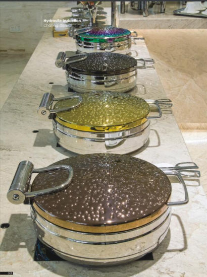 China Round Chafing Dish with Glass Lid