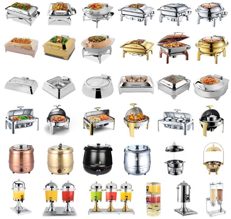 Small Round Straight Lattice Porcelain Divided Food Pan