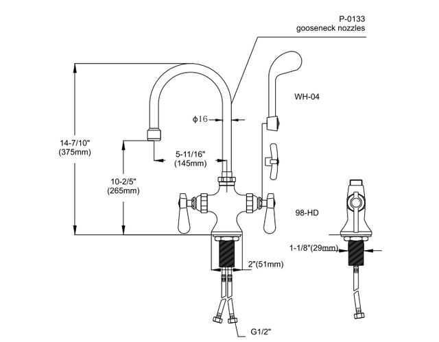 DOUBLE PANTRY FAUCET