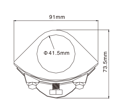 Aluminium pipe fittings Adapter SPA-AF07-NC