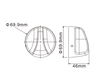 Zinc Alloy Burner Assembly Knob SPZ-KB206-CP