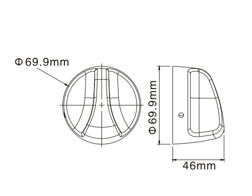 Zinc Alloy Burner Assembly Knob SPZ-KB206-CP
