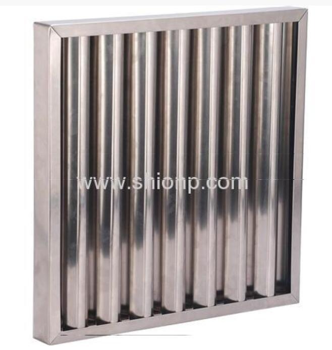 Stainless Steel Baffle Type Grease Filter Stainless Frame for Kitchen Ventilation System