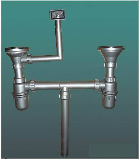 Double Kitchen Sink Plumbing Kit