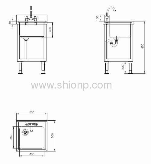 Commercial Kitchen Sink | commercial drop in sink- SHIONP