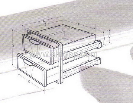 Stainless Steel Kitchen Drawers for Cabinet