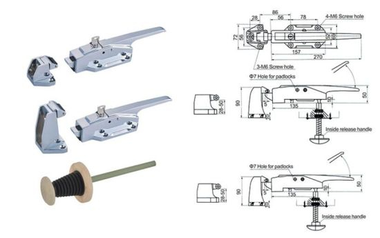Commercial Freezer Door Latch
