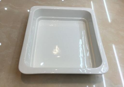 1/2 Straight Flange &Punch Porcelain Food Pan