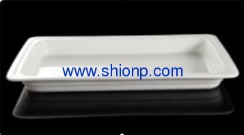 1/2 Straight Flange &Punch Porcelain Food Pan