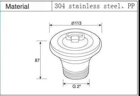 Kitchen Sink Waste Vessel Sink Drain