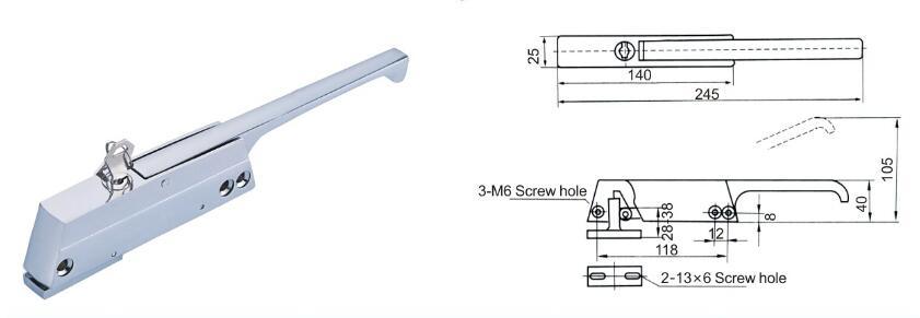 Deep Freezer safety Latches/ Refrigerator Door Lock/Refrigerator Parts