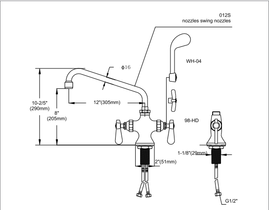 DOUBLE PANTRY FAUCET