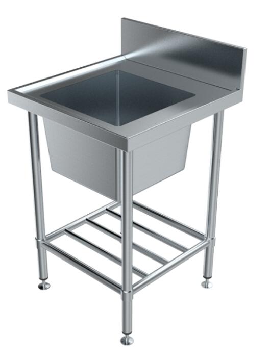 stainless steel work bench with sink