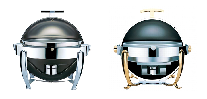 Round chafing dishes