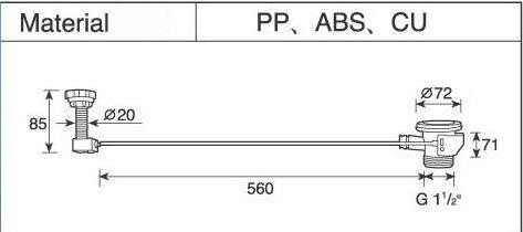 Sink Combined Waste And Overflow Kit