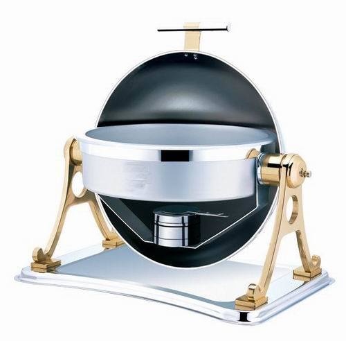 Round Copper Chafing Dish