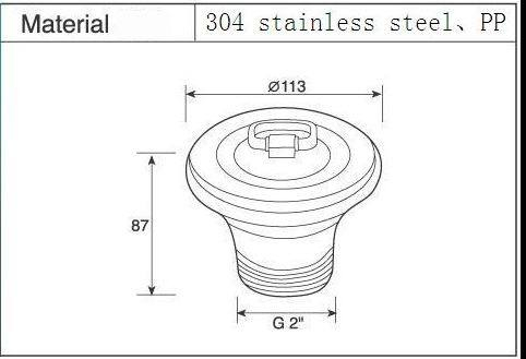 Franke Kitchen Sink Strainer Waste Plug