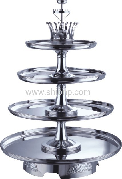 Luxury Hotel Equipment Stainless Steel Large Chocolate Fountain Stand