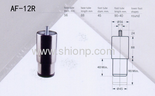 Stainless Steel Adjustable Feet AF-12R/Stainless Steel Height Adjustable Furniture Legs