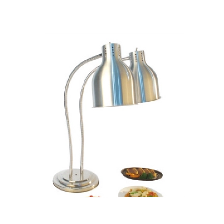 Commercial Kitchen Double Lamp Warming Station Food Display Waemer 