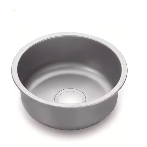 round sink stainless steel wholesale kitchen basin single bowl