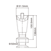 Kitchen Equipment Adjustable Table Leg With Nickel Plated Finish SPZ-TJ03-NP