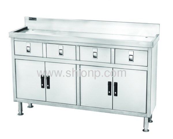 Stainless Steel 4 Doors Working Desk