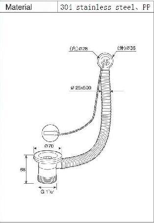 Kitchen Sink Waste Vessel Sink Drain