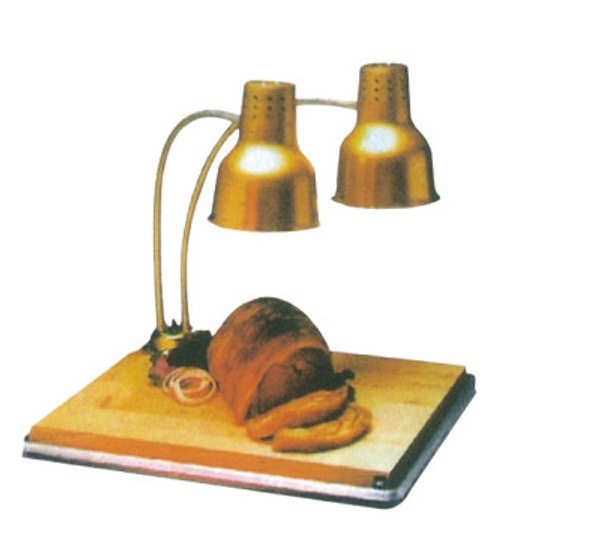Double-Headed Food Warmer with Lamp