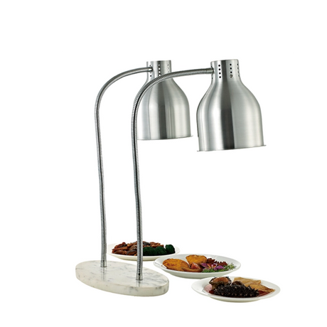 Commercial Kitchen Double Lamp Warming Station